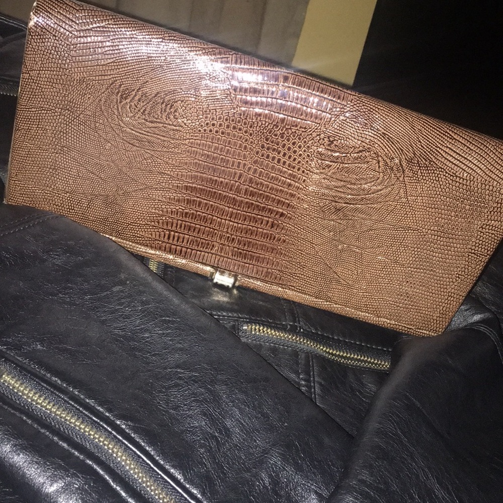 Snakeskin Genuine Leather Clutch